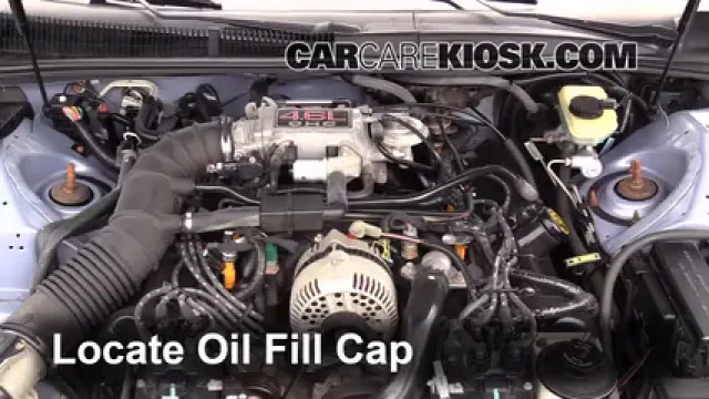 1997 Ford Thunderbird LX 4.6L V8 Aceite Agregar aceite